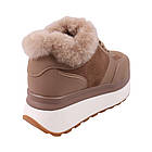 Кросівки жіночі Melanda капучіно натуральна замша, 39, фото 4