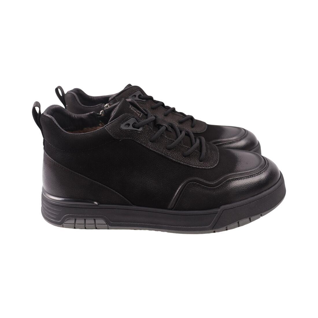 Черевики чоловічі Berisstini чорні натуральний нубук, 45, фото 1