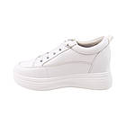 Кеди жіночі Farinni на платформі білі натуральна шкіра, 38, фото 2