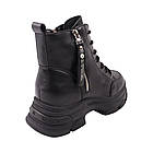 Черевики жіночі Farinni чорні натуральна шкіра, 39, фото 4