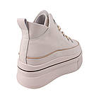 Черевики жіночі Farinni молочні натуральна шкіра, 35, фото 4