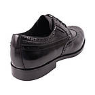 Туфлі чоловічі Brooman чорні натуральна шкіра, 44, фото 4