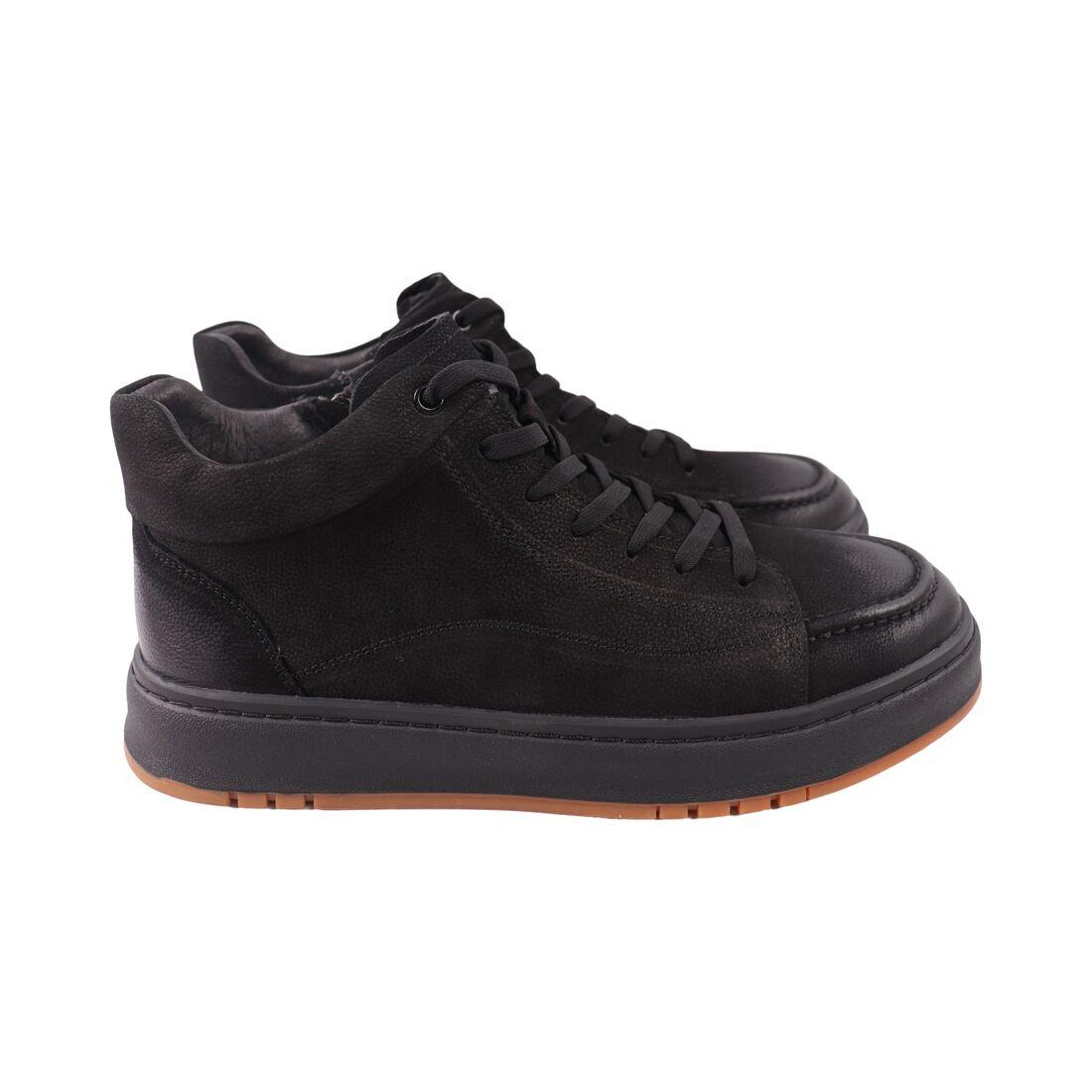 Черевики чоловічі Brooman чорні натуральний нубук, 43, фото 1