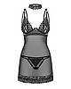 Сорочка Obsessive Donarella chemise & thong XS/S, фото 3