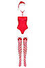 Боди Obsessive Kissmas teddy red S/M, фото 3