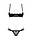 Комплект Obsessive Nutris 2 pcs crotchless Чорний M/L ( SX1170 ), фото 3