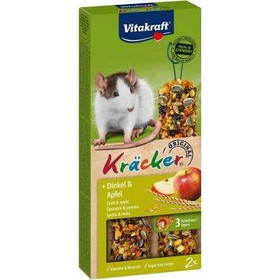Ласощі для щурів (спельта і яблуко) Vitakraft (Витакрафт) «Kracker Original + Spelt & Apple» - 2 шт, 113 г