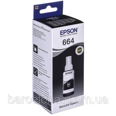 Контейнер с чернилами Epson 664 black 70мл L100/L200 C13T66414A merlin ...