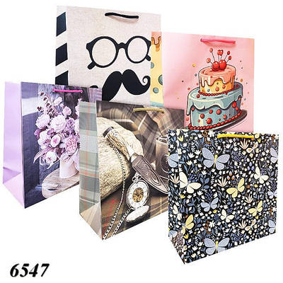 Пакет подарунковий паперовий 23х23х10 см (10шт)