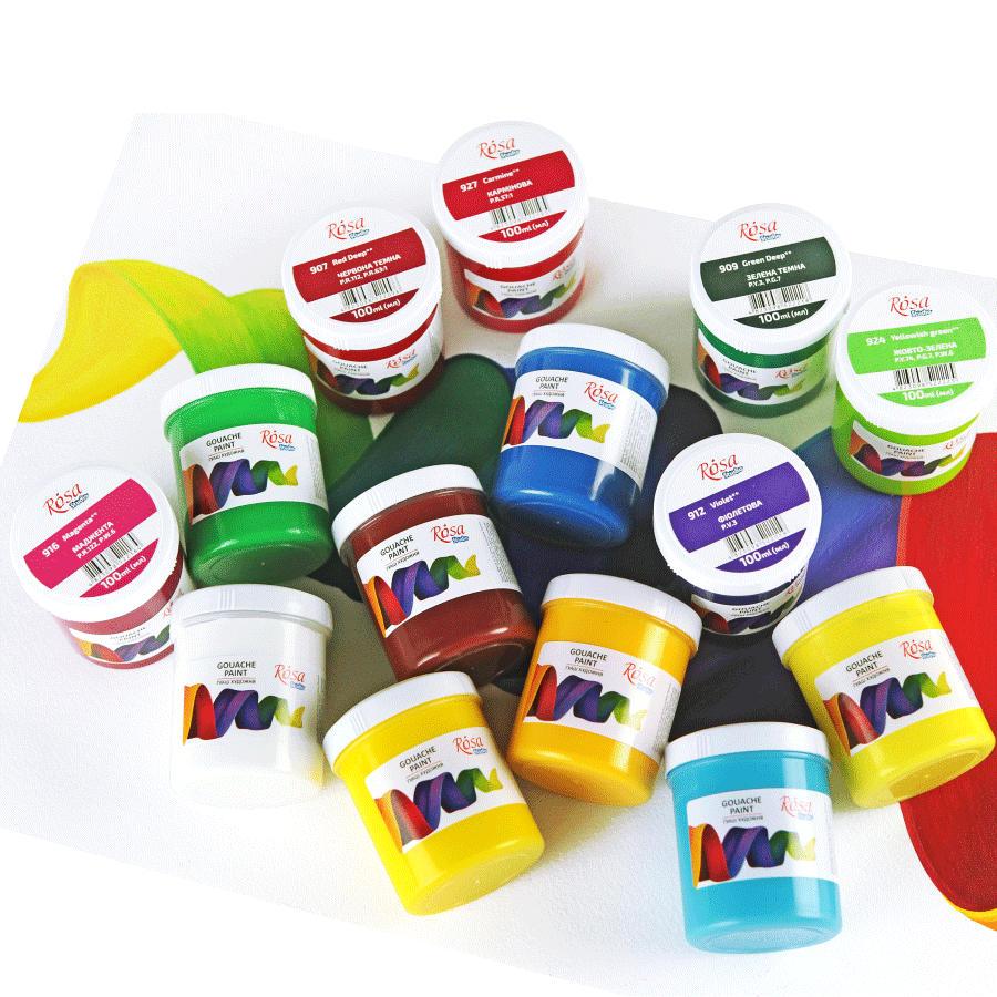 Гуаш Rosa Studio 100мл 32309**/3239** бірюзовий (3230917), фото 1