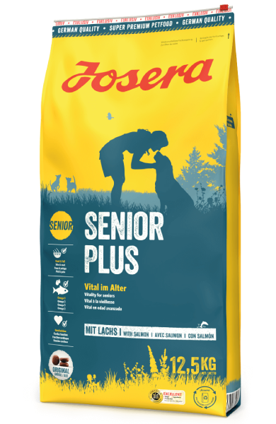 Josera Senior Plus (Йозера Сеньйор Плюс) сухий корм із лососем для літніх собак, що старіють
