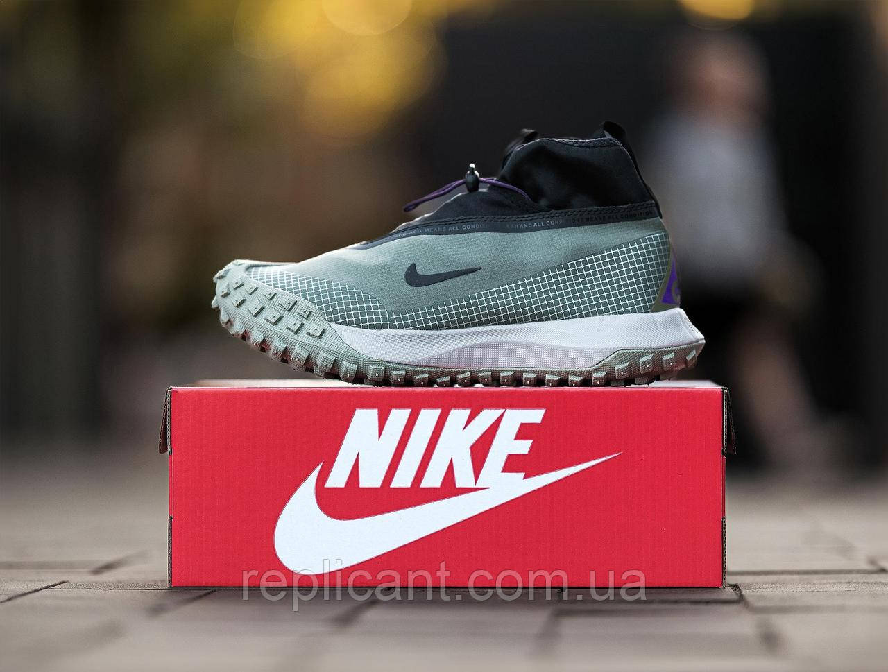 Кроссовки зимние Nike ACG Mountain Fly Gore-Tex Khaki / Найк АСГ Маунтін Флай Гор Текс Хакі чоловічі зимові