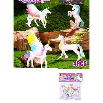 Набір ігрових фігурок Єдинорога 4шт 666B G-Rich