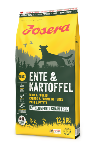 Josera Ente & Kartoffel (Йозера Качка та Картопля) сухий беззерновий корм для дорослих собак, фото 1
