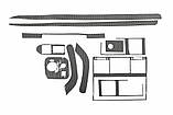 Накладки на панель Черный для Mercedes G сlass W463 1990-2018 гг, фото 3