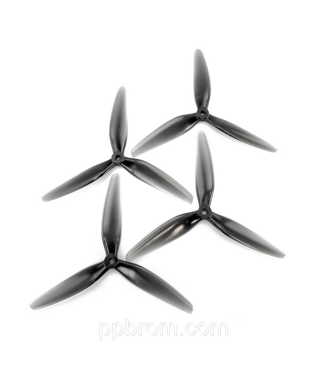 HQProp 7X4X3 PC 7040 Light Grey трилопатеві пропелери для FPV дронів квадрокоптерів, фото 1