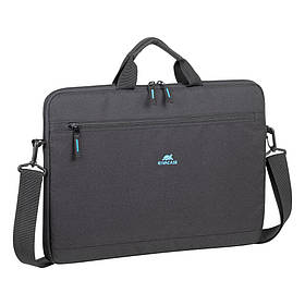 Сумка для ноутбука 15.6", колекція "Gremio", чорна RIVACASE 5516 (Black) - MegaLavka