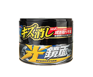 Твердий віск для маскування подряпин та блиску темних автомобілів SOFT99 Scratch Clear Wax Mirror Finish Black
