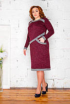 Стильна жіноча сукня, тканина "Ангора" розмір 52, фото 2