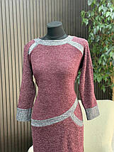 Стильна жіноча сукня, тканина "Ангора" розмір 52, фото 4