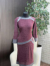 Стильна жіноча сукня, тканина "Ангора" розмір 52, фото 3