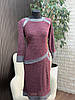 Стильна жіноча сукня, тканина "Ангора" розмір 52, фото 6