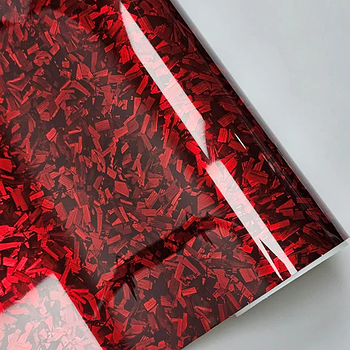 Плівка на авто для декорування інтер'єру та екстер'єру автомобіля, мототранспорту та велосипедів червона