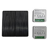 Дистанційний вимикач двоклавішний настінний (чорний), фото 6