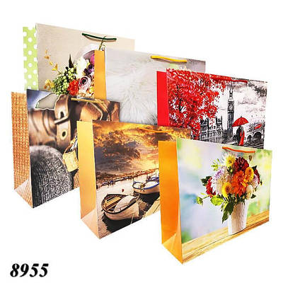 Пакет подарунковий паперовий 37х25х10 см (10шт)