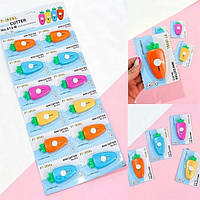 Ніж канцелярський, міні, дитячий, у формі морквинки (12)