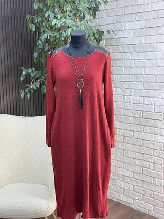 Стильна жіноча сукня, тканина "Ангора" розмір 52, фото 1