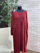 Стильна жіноча сукня, тканина "Ангора" розмір 52, фото 4