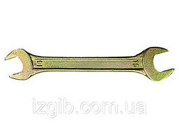 Ключ ріжковий, 24 х 27 мм, жовтий цинк