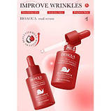 Сироватка з муцином равлика для обличчя Tighten Anti-Wrinkle Wake Up Skin Energy Snail Serum Bioaqua 30 мл, фото 6