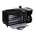 Електрична піч для сніданку 3в1, 2400W, SC-206 / Електрична духовка / Електропіч з кавоваркою, фото 8