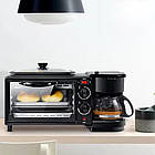 Електрична піч для сніданку 3в1, 2400W, SC-206 / Електрична духовка / Електропіч з кавоваркою, фото 3