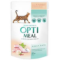 Корм для котів Rabbit in white sauce з кроликом у білому соусі 85 г Optimeal