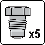 Дворучний Заклепочник 380 мм Для Заклепок Ø 2.4, 3.2, 4.0, 4.8, 6.4 мм YATO (YT-36095), фото 5