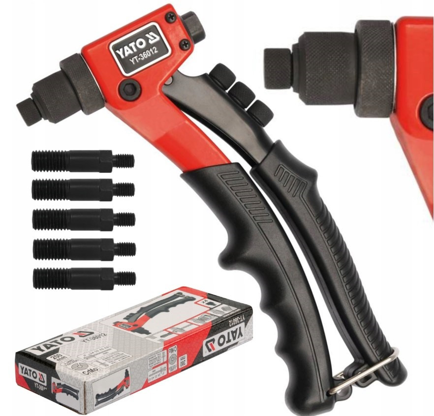 Пістолет Для Заклепок Ø 2.4,3.2, 4.0, 4.8 мм YATO (YT-36012), фото 1