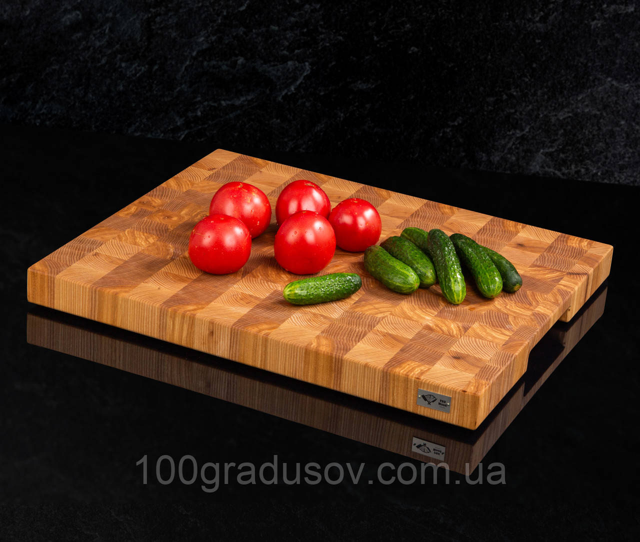 Кухонна торцева обробна дошка з Ясена PAV-Wood 50х60х4,5 см класика