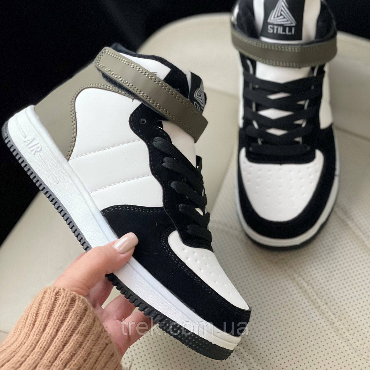 Кросівки зимові чорно-білі /30730/ 38р, фото 1