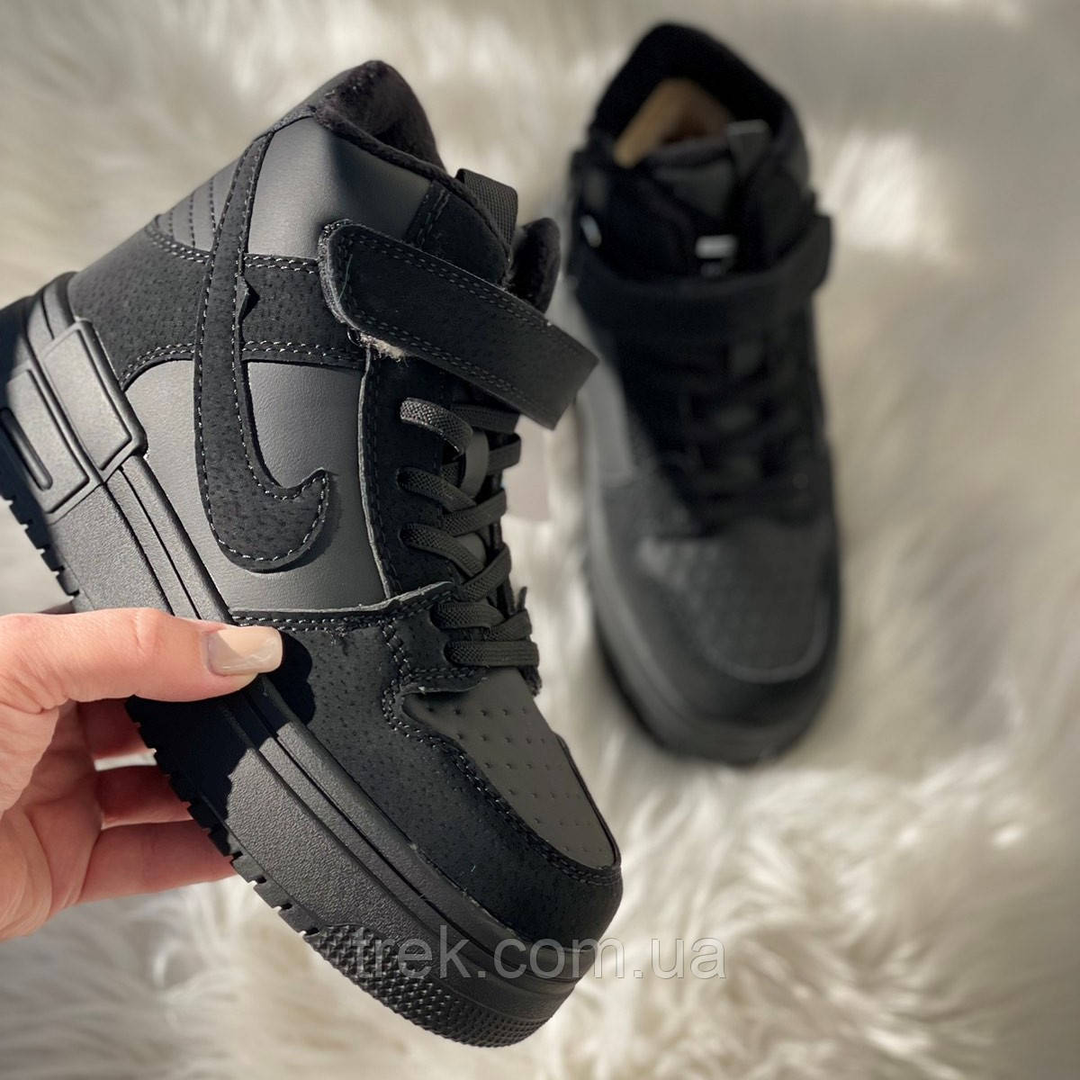 Черевики дитячі зимові чорні /30742/ 35р, фото 1