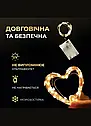 Гірлянда роса на батарейках 50 LED 5 метрів, теплий білий, фото 2