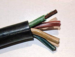 Кабель провід  КГ 3х6+1х4  (2020 рік, стан як на фото)