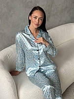 Піжами шовк армані. ЖІночий домашній костюм. Одяг для сну., фото 3