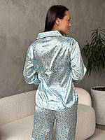 Піжами шовк армані. ЖІночий домашній костюм. Одяг для сну., фото 4