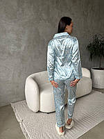 Піжами шовк армані. ЖІночий домашній костюм. Одяг для сну., фото 9