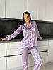 M L XL Стильна шовкова піжама Victoria's Secret рожева в смужку (Вікторія Сикрет), фото 9