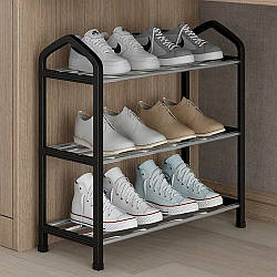 Полиця для взуття на 3 яруси (61×42×19см) / Підставка для взуття / Стелаж для взуття