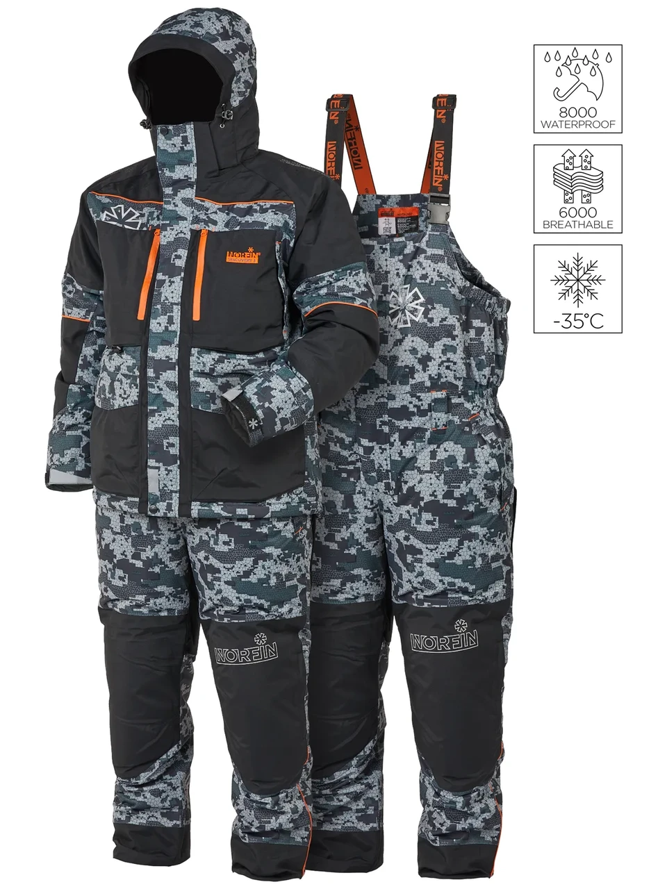 Костюм зимовий Norfin DISCOVERY 3 CAMO (камуфляж) -35, фото 1